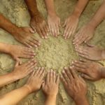 People's mandala - 12 hands